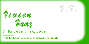 vivien haaz business card